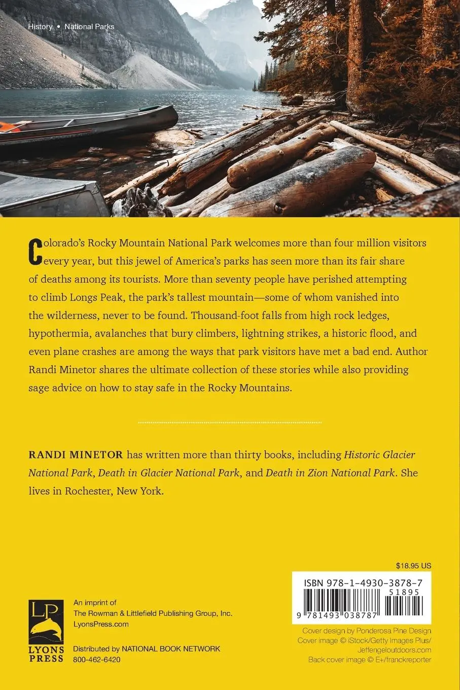 Rückseite: 9781493038787 | Death in Rocky Mountain National Park | Randi Minetor | Taschenbuch
