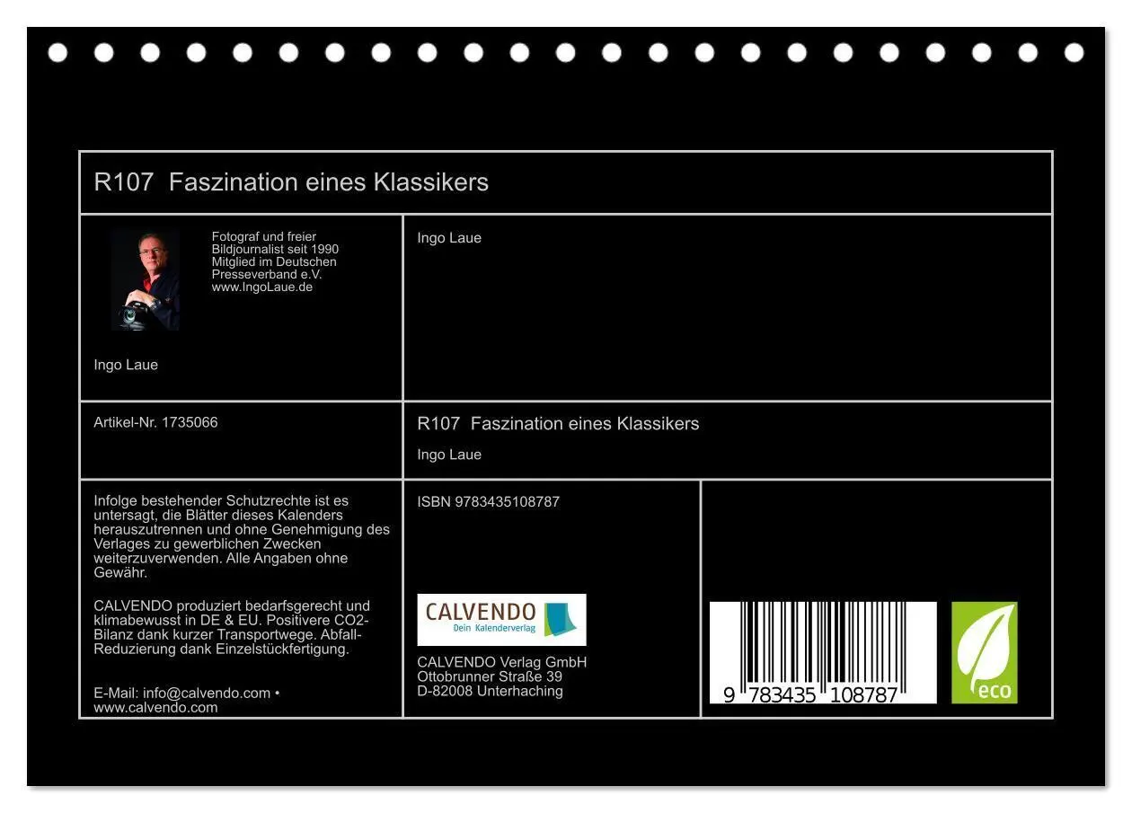 Bild: 9783435108787 | R107 Faszination eines Klassikers (Tischkalender 2025 DIN A5 quer),...