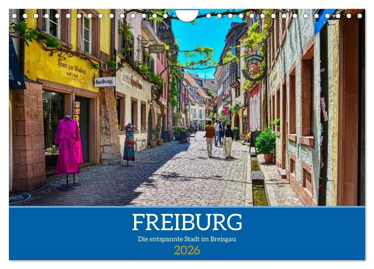 Cover: 9783457368787 | Freiburg - Die entspannte Stadt im Breisgau (Wandkalender 2026 DIN...