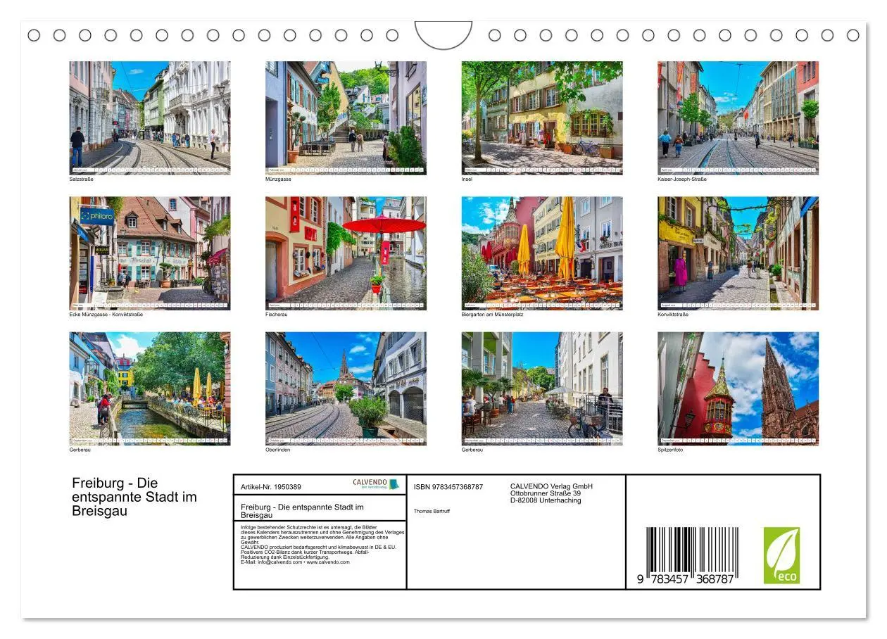 Bild: 9783457368787 | Freiburg - Die entspannte Stadt im Breisgau (Wandkalender 2026 DIN...