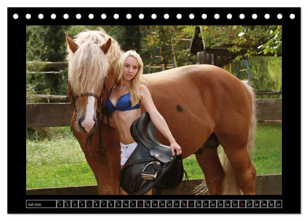 Bild: 9783516078787 | Titanen Girls 2026 - erotische Frauen und starke Pferde...