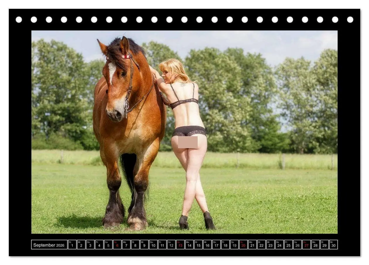 Bild: 9783516078787 | Titanen Girls 2026 - erotische Frauen und starke Pferde...