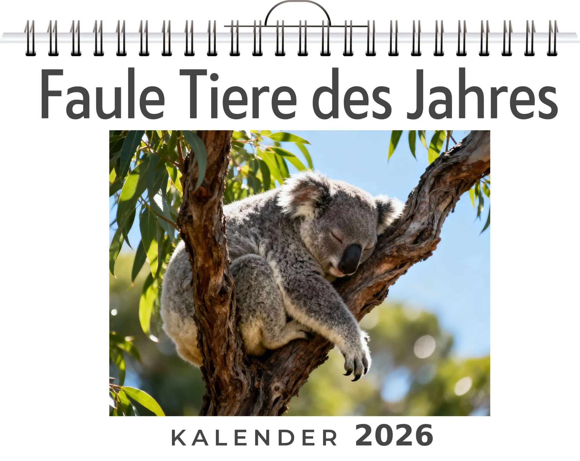 Cover: 9783695348787 | Faule Tiere des Jahres | Zoe Wolf | Kalender | Deutsch | 2026