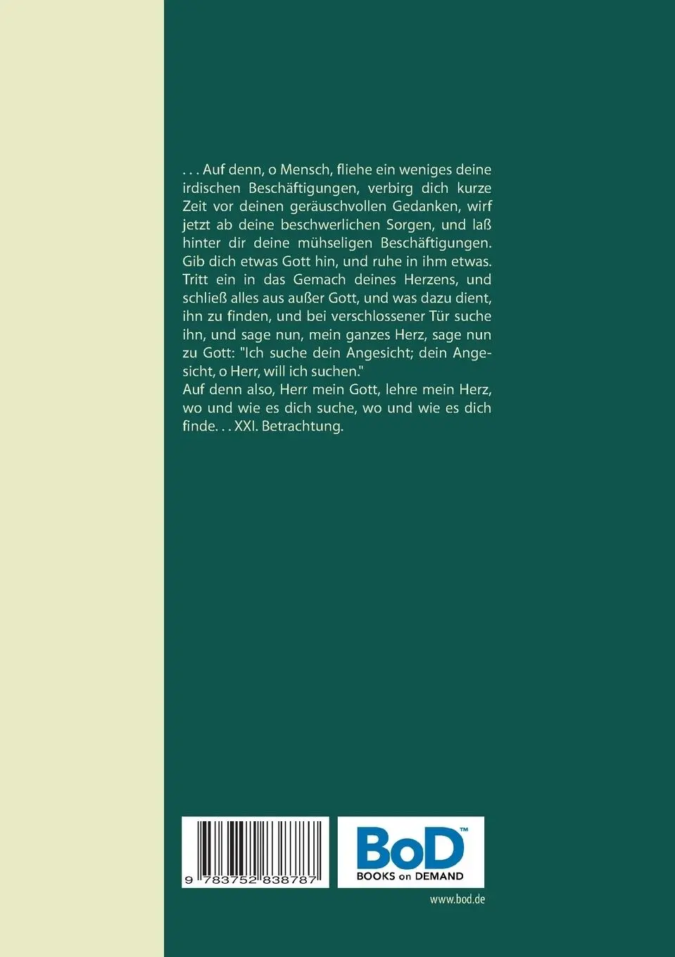 Rückseite: 9783752838787 | Betrachtungen über die menschliche Erlösung | Anselm Von Canterbury