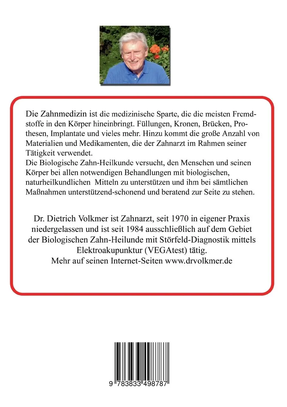 Rückseite: 9783833498787 | Gesunde Zähne bis ins Alter | Zahnverlust ist kein Schicksal | Volkmer