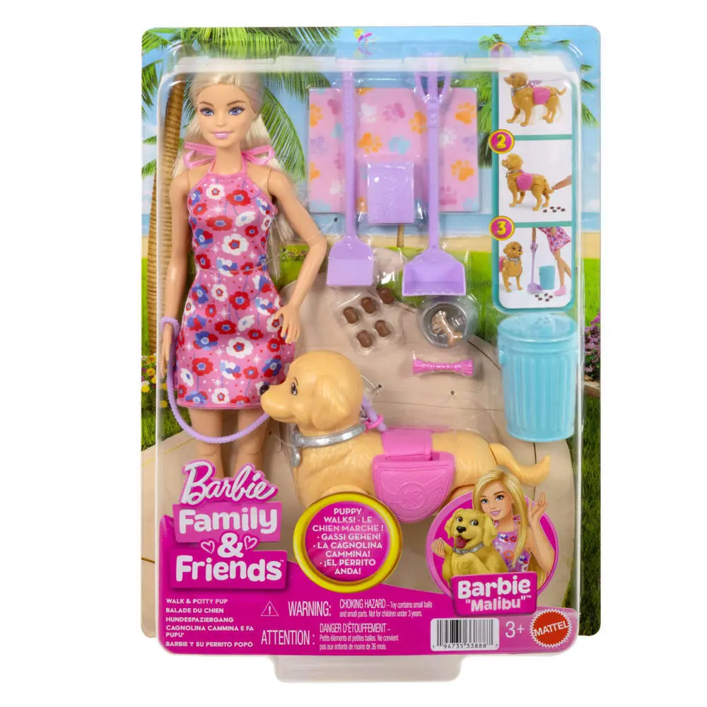 Cover: 194735338887 | Barbie Hundespaziergang Spielset mit Puppe | Blister | JJB46 | Deutsch