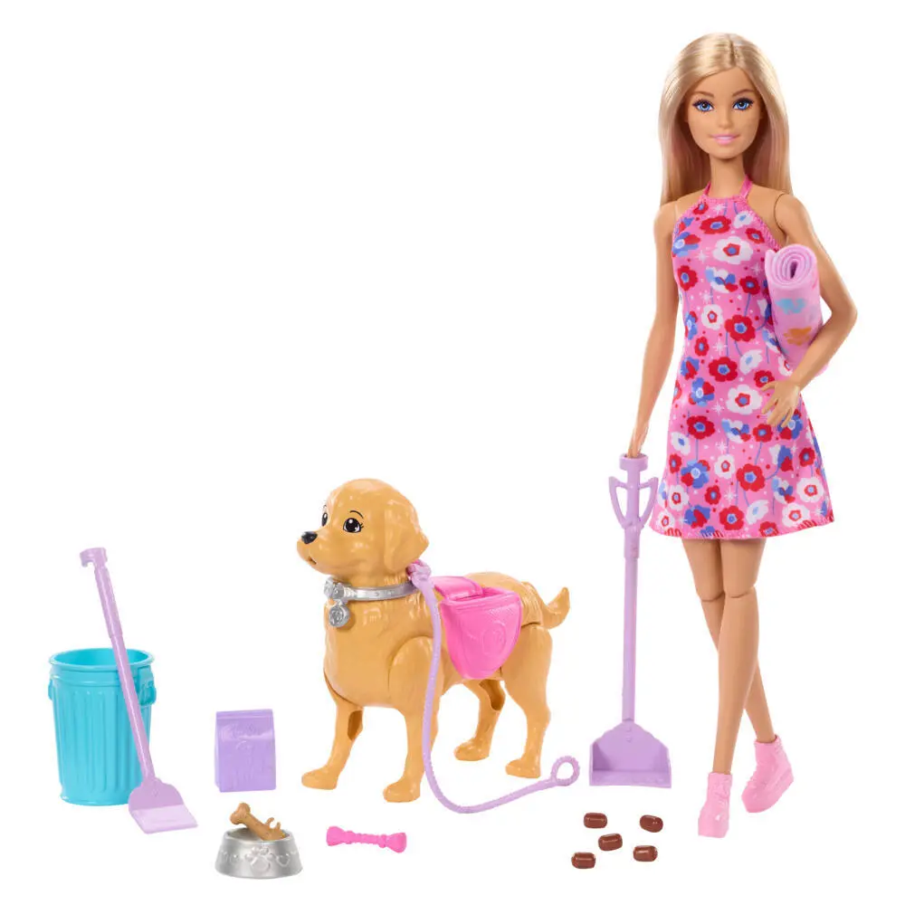 Bild: 194735338887 | Barbie Hundespaziergang Spielset mit Puppe | Blister | JJB46 | Deutsch