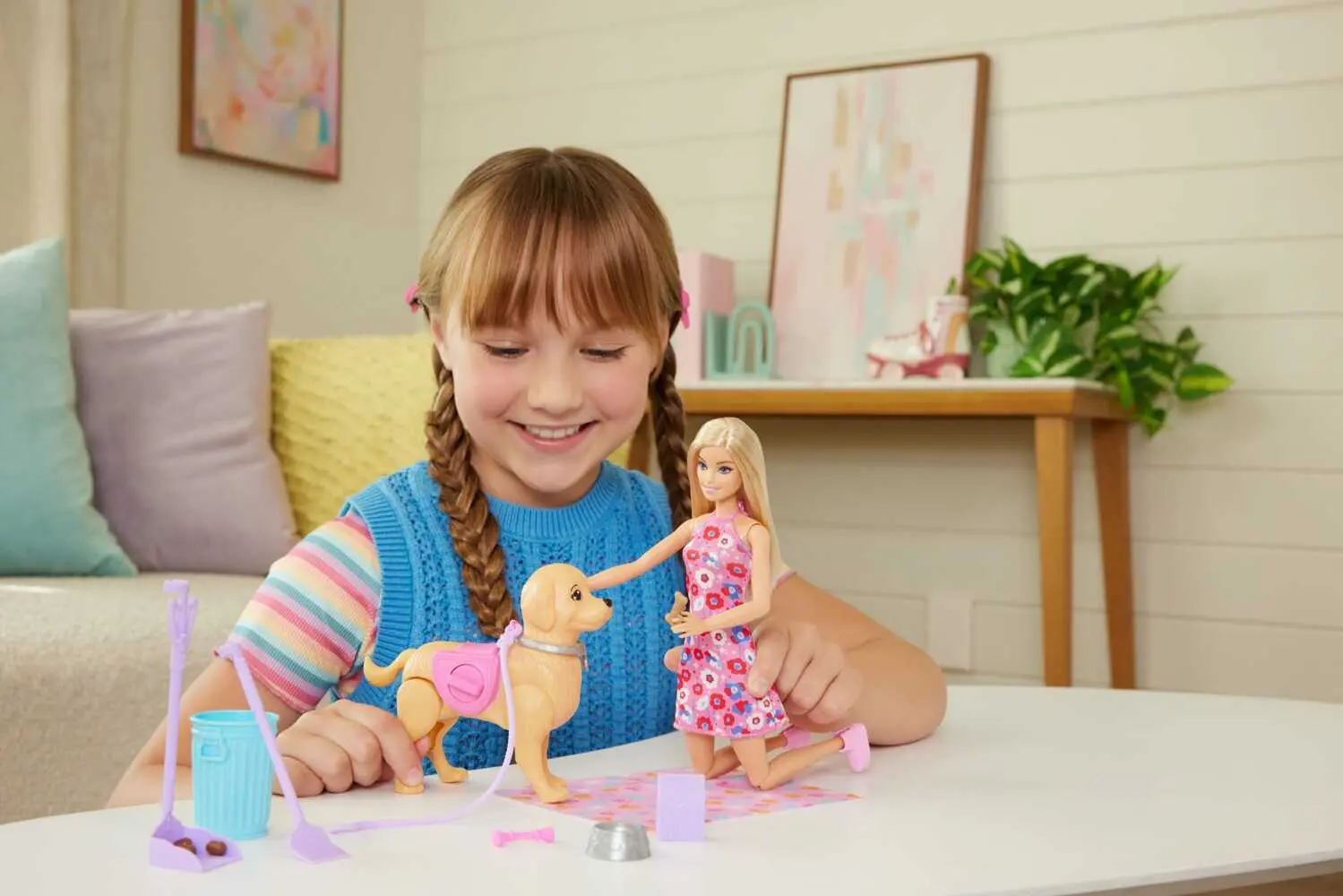 Bild: 194735338887 | Barbie Hundespaziergang Spielset mit Puppe | Blister | JJB46 | Deutsch