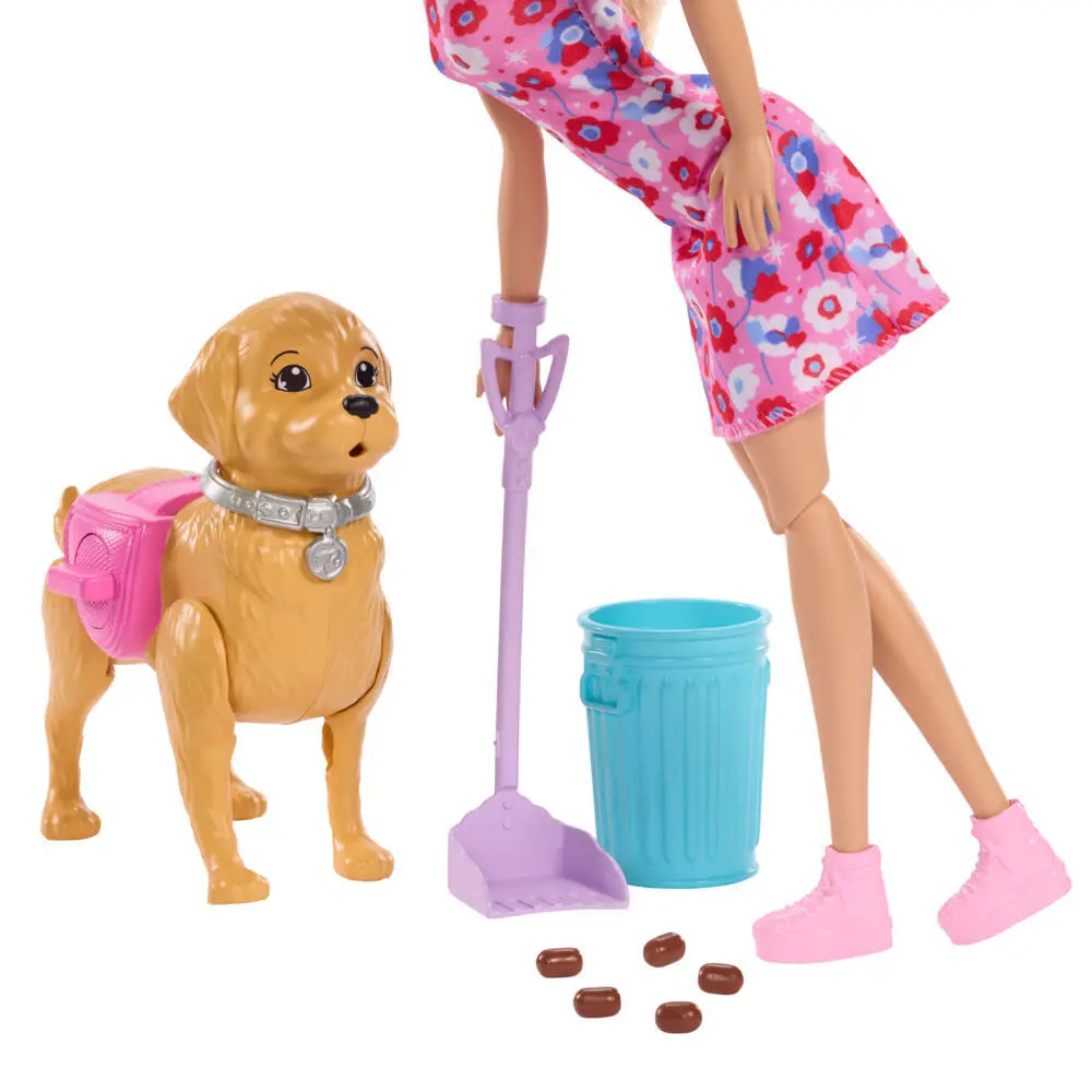 Bild: 194735338887 | Barbie Hundespaziergang Spielset mit Puppe | Blister | JJB46 | Deutsch