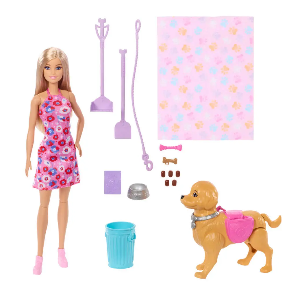 Bild: 194735338887 | Barbie Hundespaziergang Spielset mit Puppe | Blister | JJB46 | Deutsch
