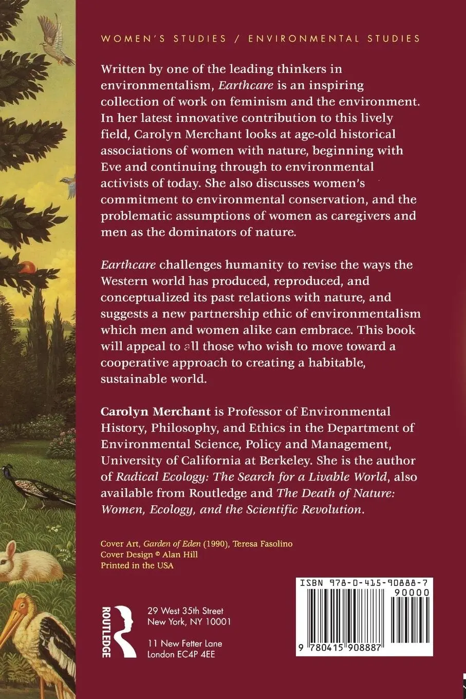 Rückseite: 9780415908887 | Earthcare | Women and the Environment | Carolyn Merchant | Taschenbuch