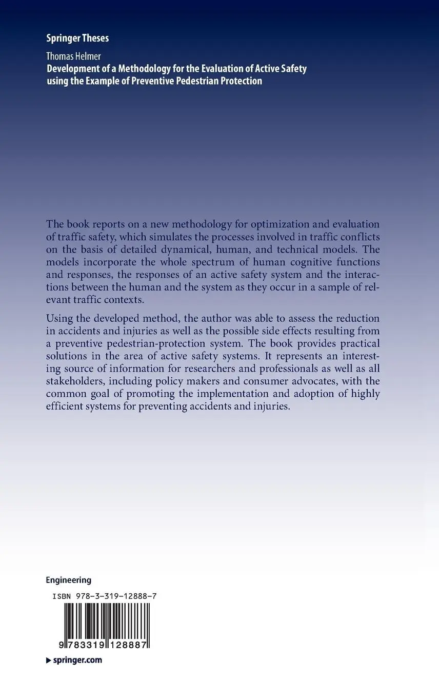Rückseite: 9783319128887 | Development of a Methodology for the Evaluation of Active Safety...