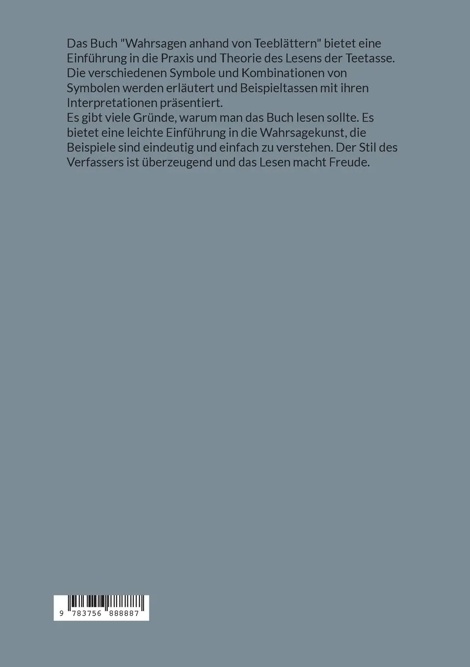 Rückseite: 9783756888887 | Wahrsagen anhand von Teeblättern | Cicely Kent | Taschenbuch | 144 S.