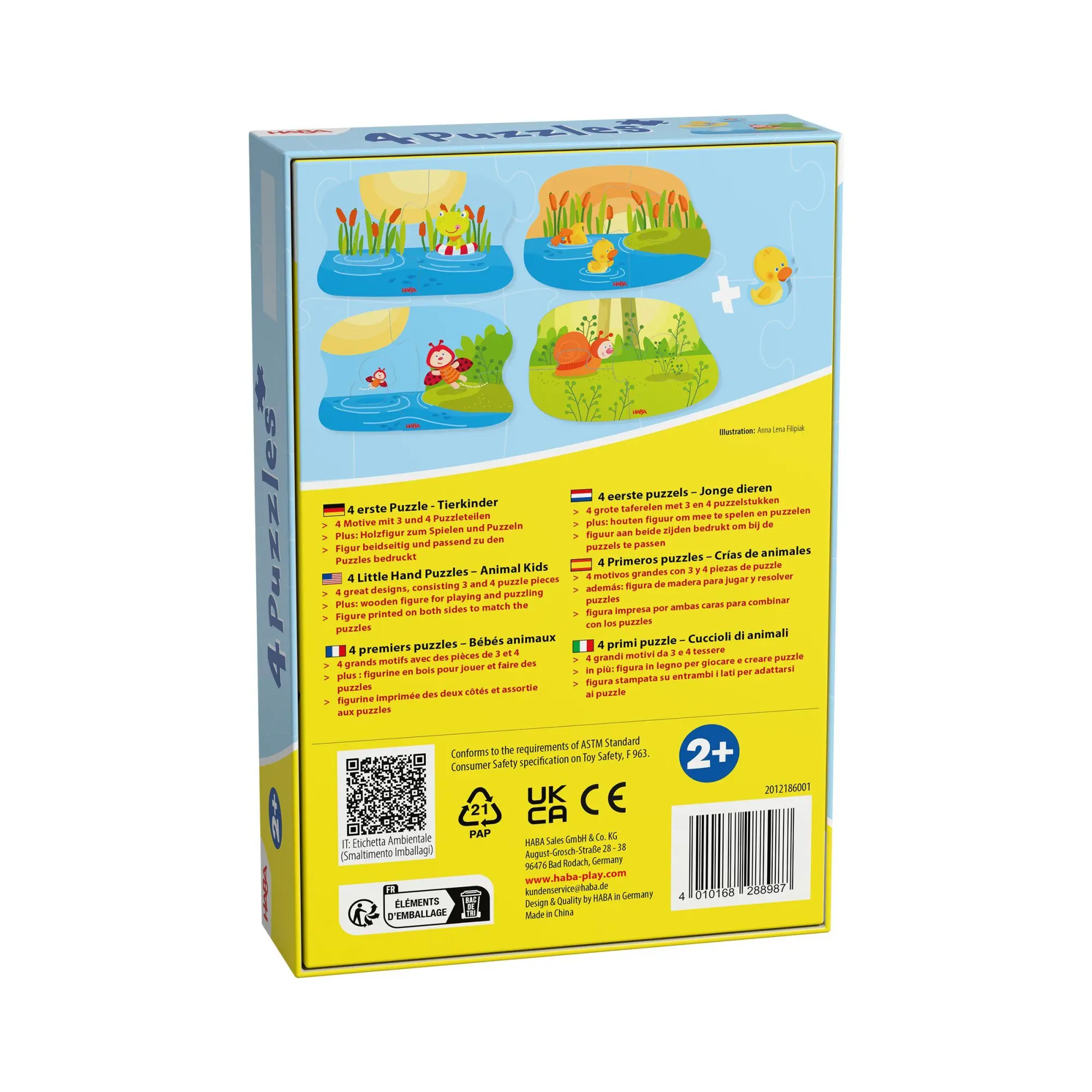 Bild: 4010168288987 | 4 erste Puzzles - Tierkinder | Spiel | Deutsch | 2026
