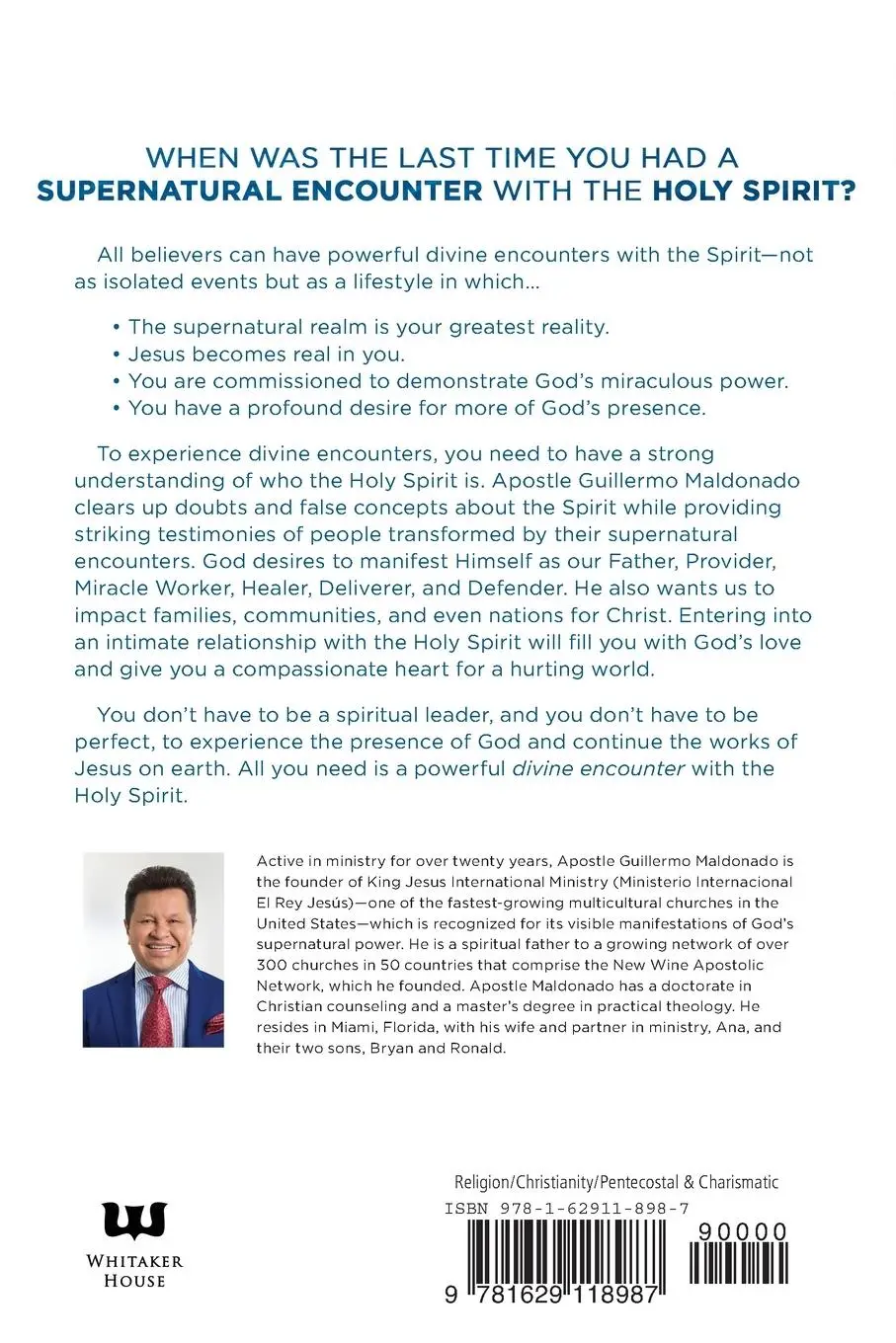 Rückseite: 9781629118987 | Divine Encounter with the Holy Spirit | Guillermo Maldonado | Buch