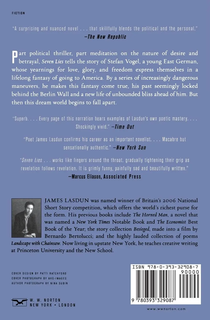 Rückseite: 9780393329087 | Seven Lies | James Lasdun | Taschenbuch | Englisch | 2006