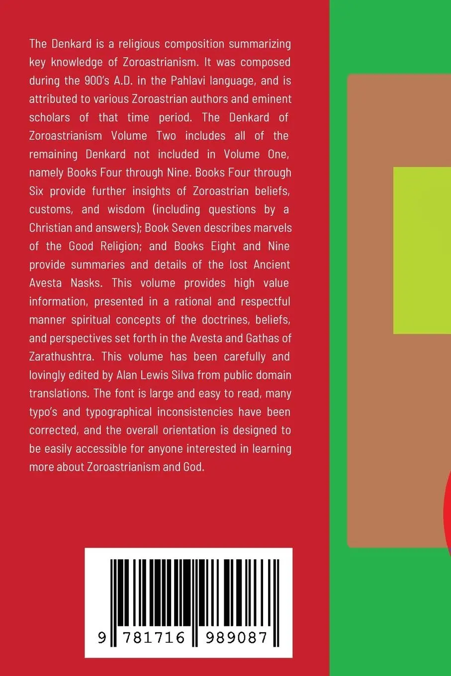 Rückseite: 9781716989087 | The Denkard of Zoroastrianism Volume Two | Athravan Ashem | Buch