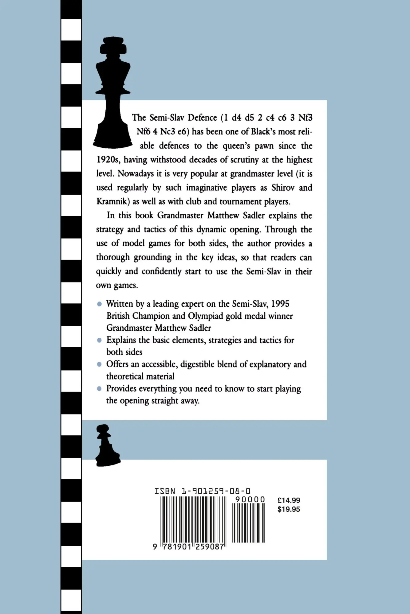 Rückseite: 9781901259087 | Semi-Slav | Matthew Sadler | Taschenbuch | Kartoniert / Broschiert