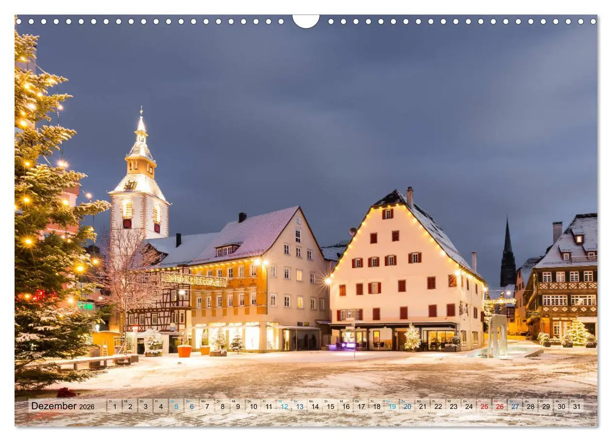 Bild: 9783457859087 | Nagold (Wandkalender 2026 DIN A3 quer), CALVENDO Monatskalender | 2026