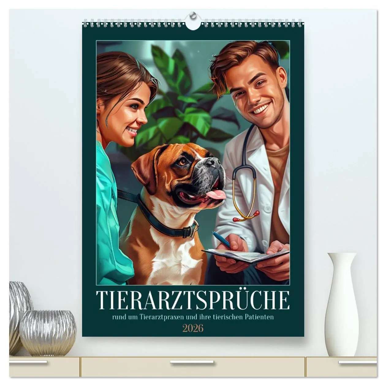 Cover: 9783516259087 | Tierarztsprüche (hochwertiger Premium Wandkalender 2026 DIN A2...