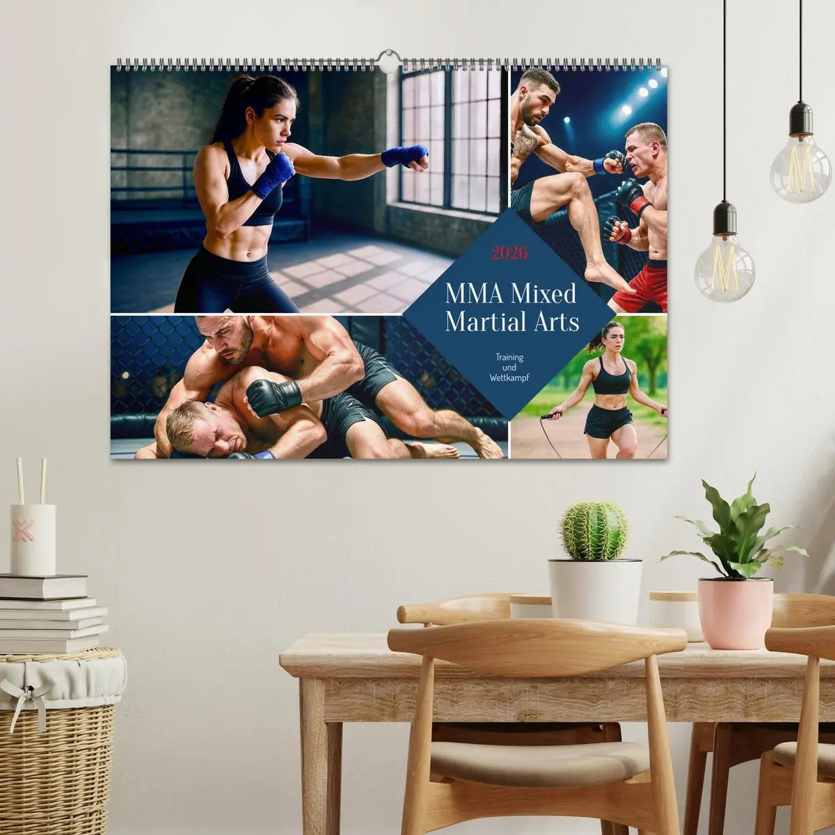 Bild: 9783516639087 | MMA Mixed Martial Arts (Wandkalender 2026 DIN A2 quer), CALVENDO...