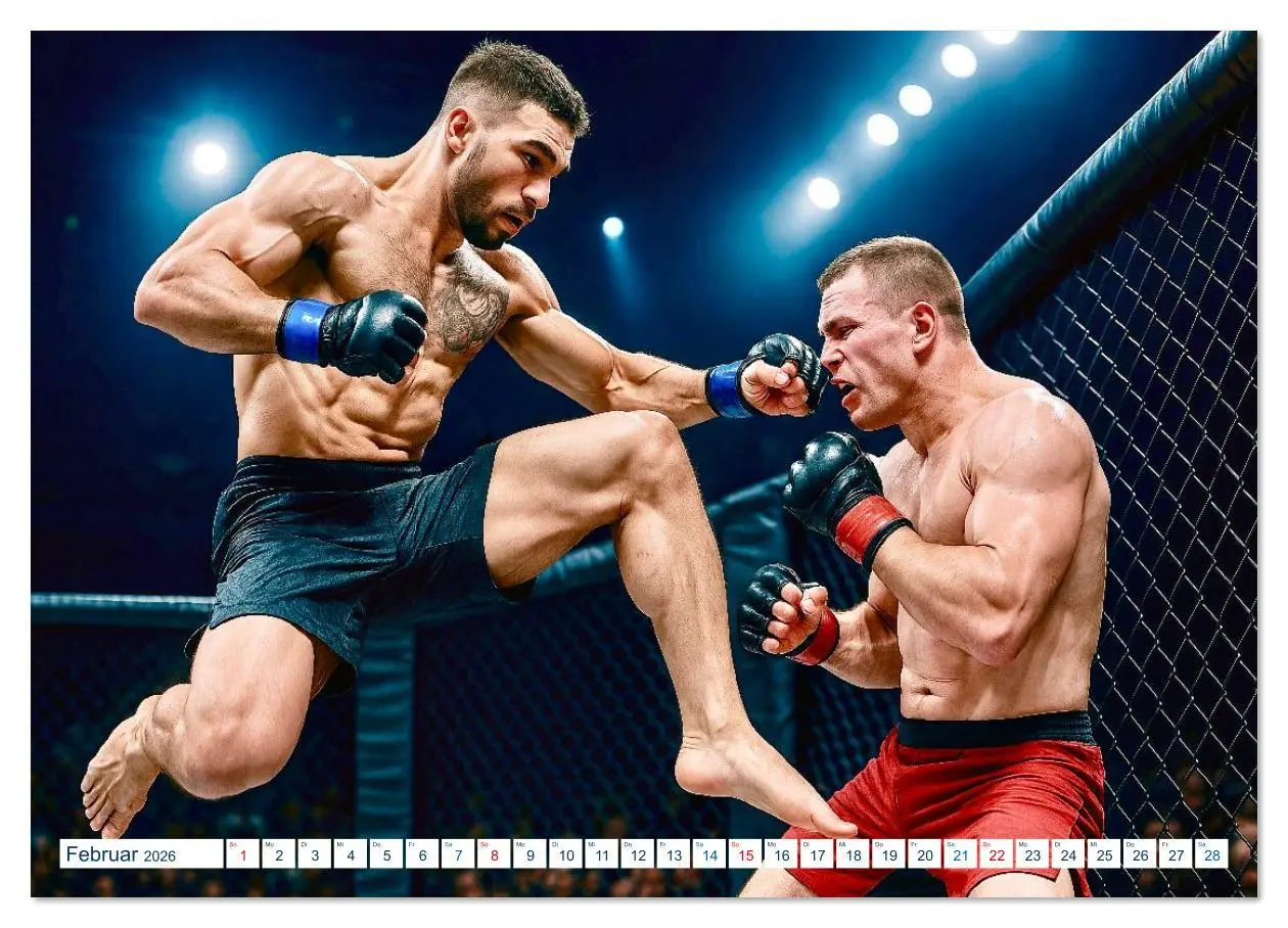 Bild: 9783516639087 | MMA Mixed Martial Arts (Wandkalender 2026 DIN A2 quer), CALVENDO...