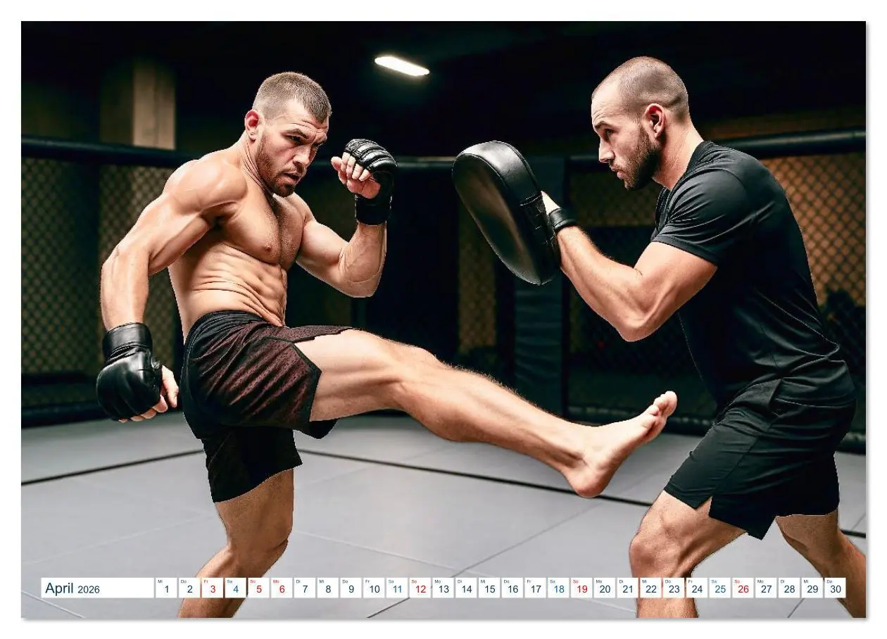 Bild: 9783516639087 | MMA Mixed Martial Arts (Wandkalender 2026 DIN A2 quer), CALVENDO...