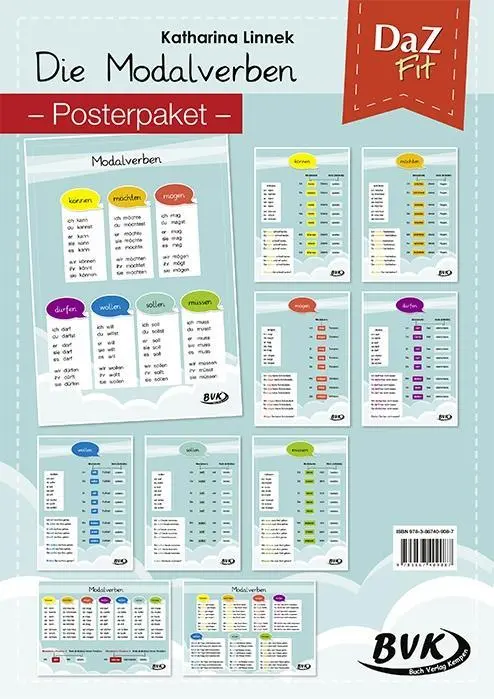 Cover: 9783867409087 | DaZ Fit: Die Modalverben - Posterpaket | Katharina Linnek | 10 S.