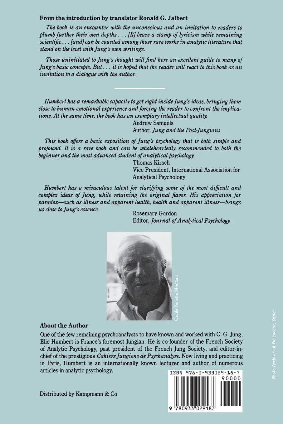 Rückseite: 9780933029187 | C. G. Jung | The Fundamentals of Theory and Practice | Humbert (u. a.)