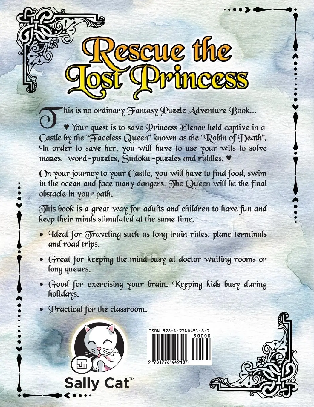 Rückseite: 9781776449187 | Rescue the Lost Princess | A Puzzle Book Adventure | Sally Cat | Buch