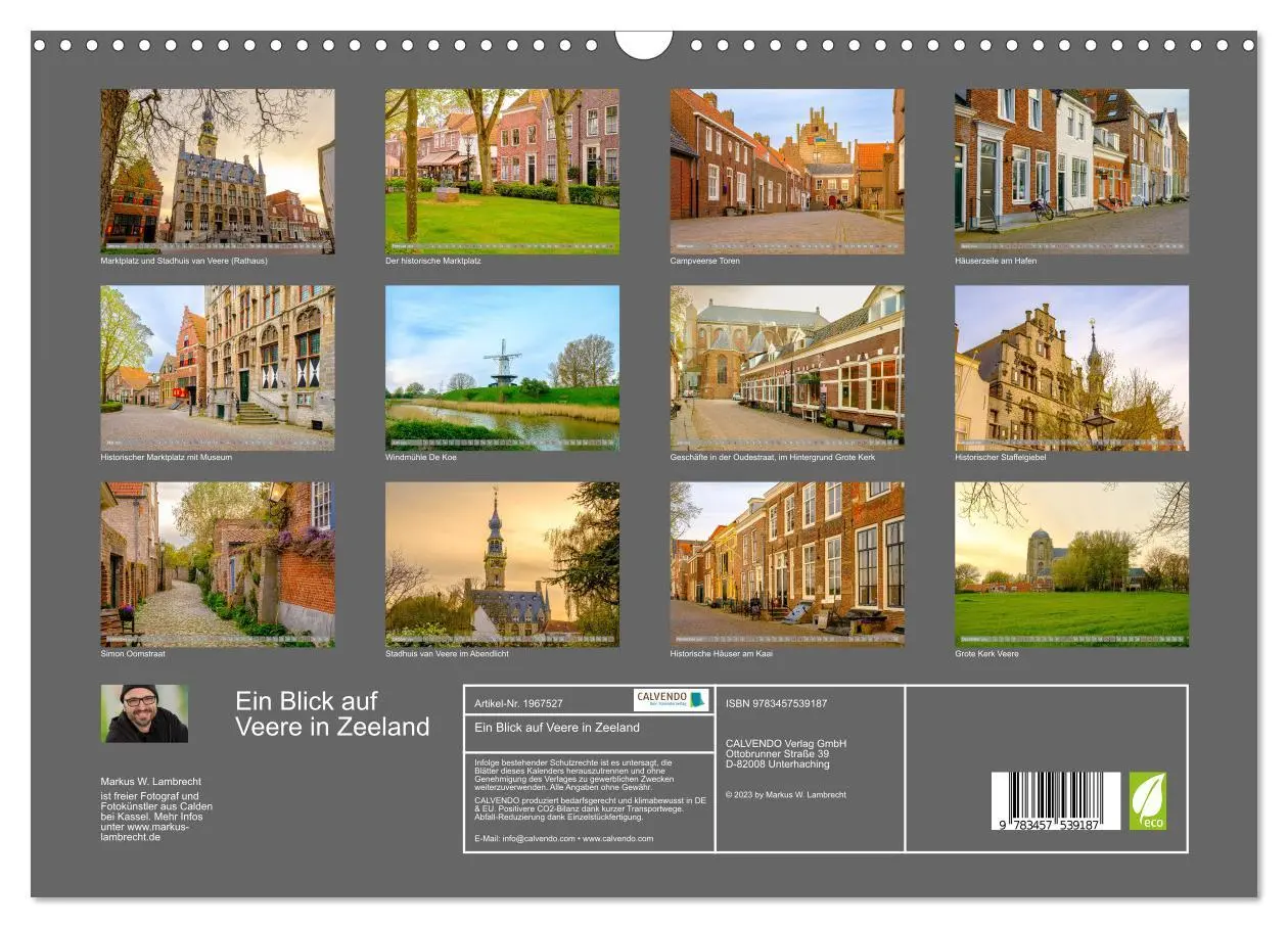 Bild: 9783457539187 | Ein Blick auf Veere in Zeeland (Wandkalender 2026 DIN A3 quer),...