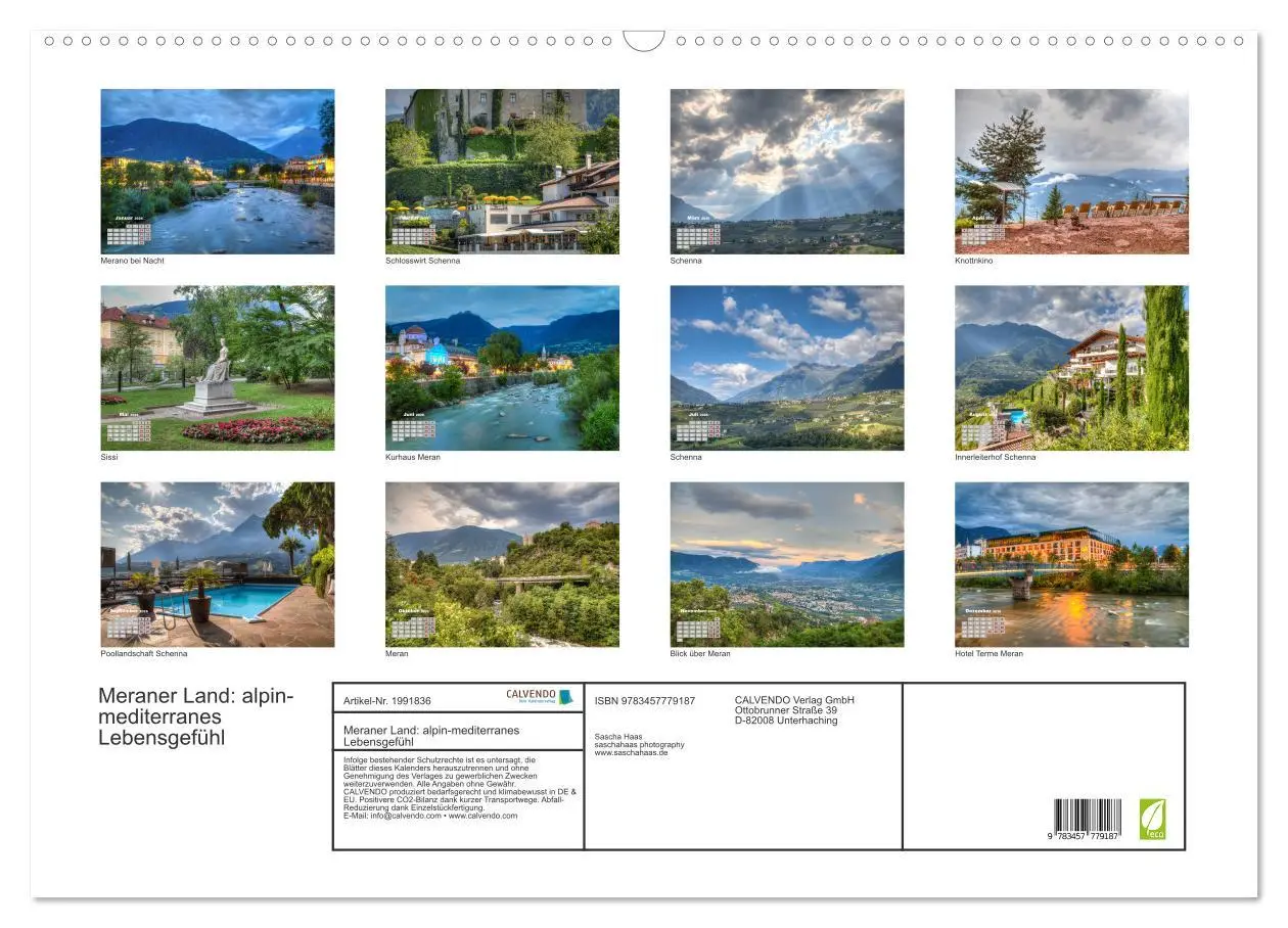 Bild: 9783457779187 | Meraner Land: alpin-mediterranes Lebensgefühl (Wandkalender 2026...