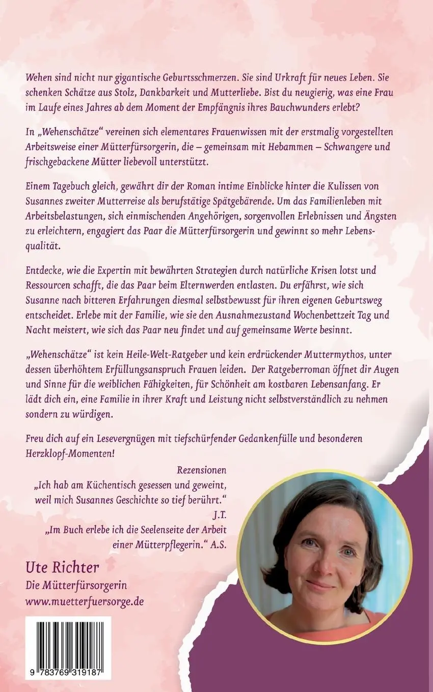 Rückseite: 9783769319187 | Wehenschätze | Ute Richter | Taschenbuch | 172 S. | Deutsch | 2024