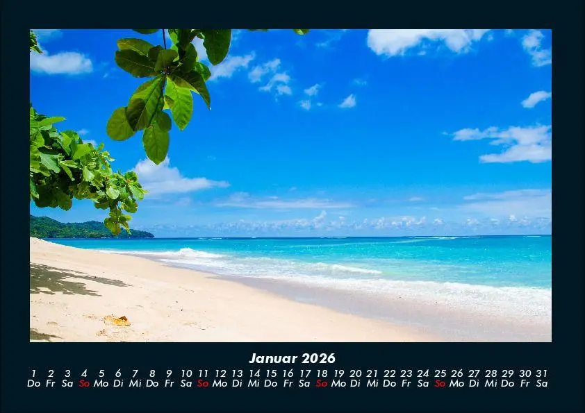 Bild: 9783755999287 | Urlaubsgefühle 2026 Fotokalender DIN A4 | Tobias Becker | Kalender
