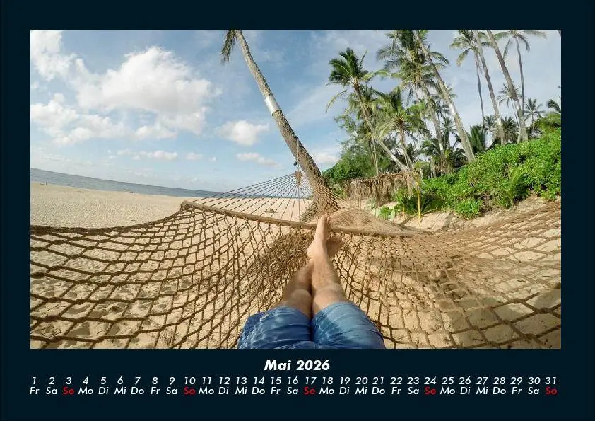 Bild: 9783755999287 | Urlaubsgefühle 2026 Fotokalender DIN A4 | Tobias Becker | Kalender