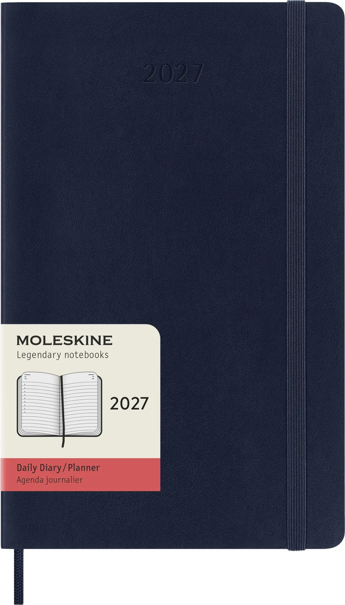 Cover: 8056999279387 | Moleskine 12 Monate Tageskalender 2027, Large/A5, 1 Tag = 1 Seite,...