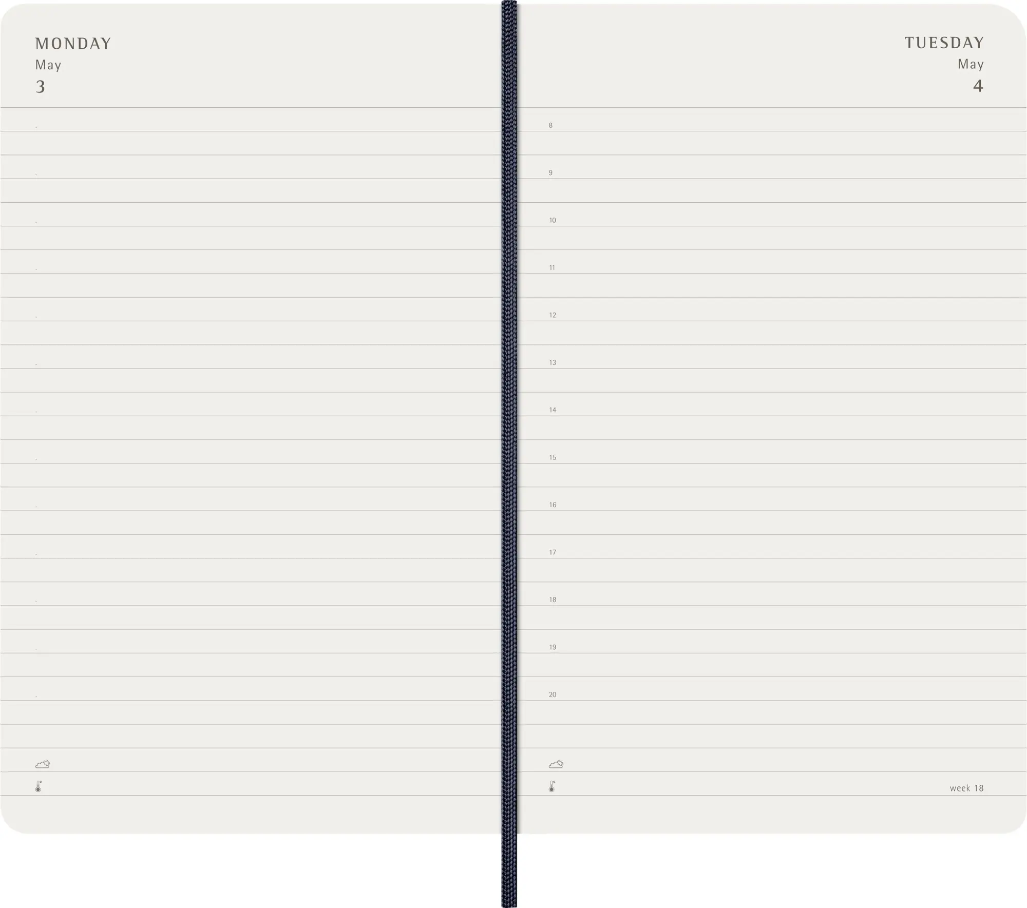Bild: 8056999279387 | Moleskine 12 Monate Tageskalender 2027, Large/A5, 1 Tag = 1 Seite,...