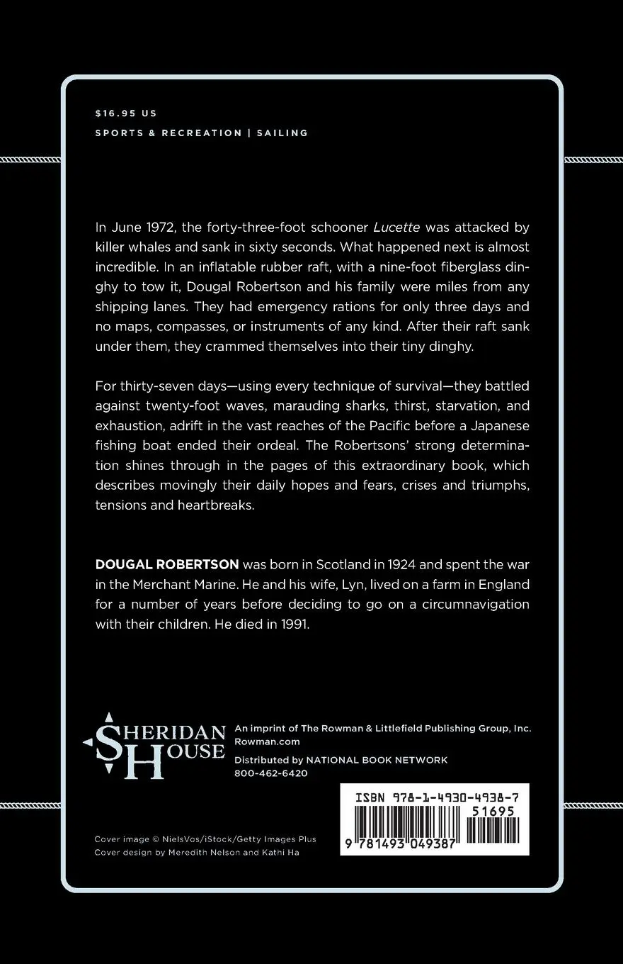 Rückseite: 9781493049387 | Survive the Savage Sea | Sheridan House Maritime Classics | Robertson