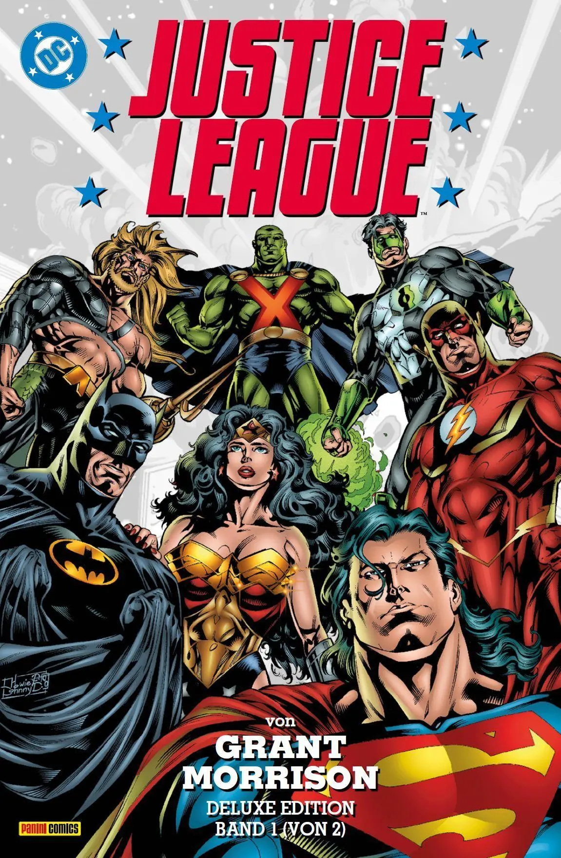 Cover: 9783741649387 | Justice League von Grant Morrison (Deluxe Edition) | Bd. 1 (von 2)