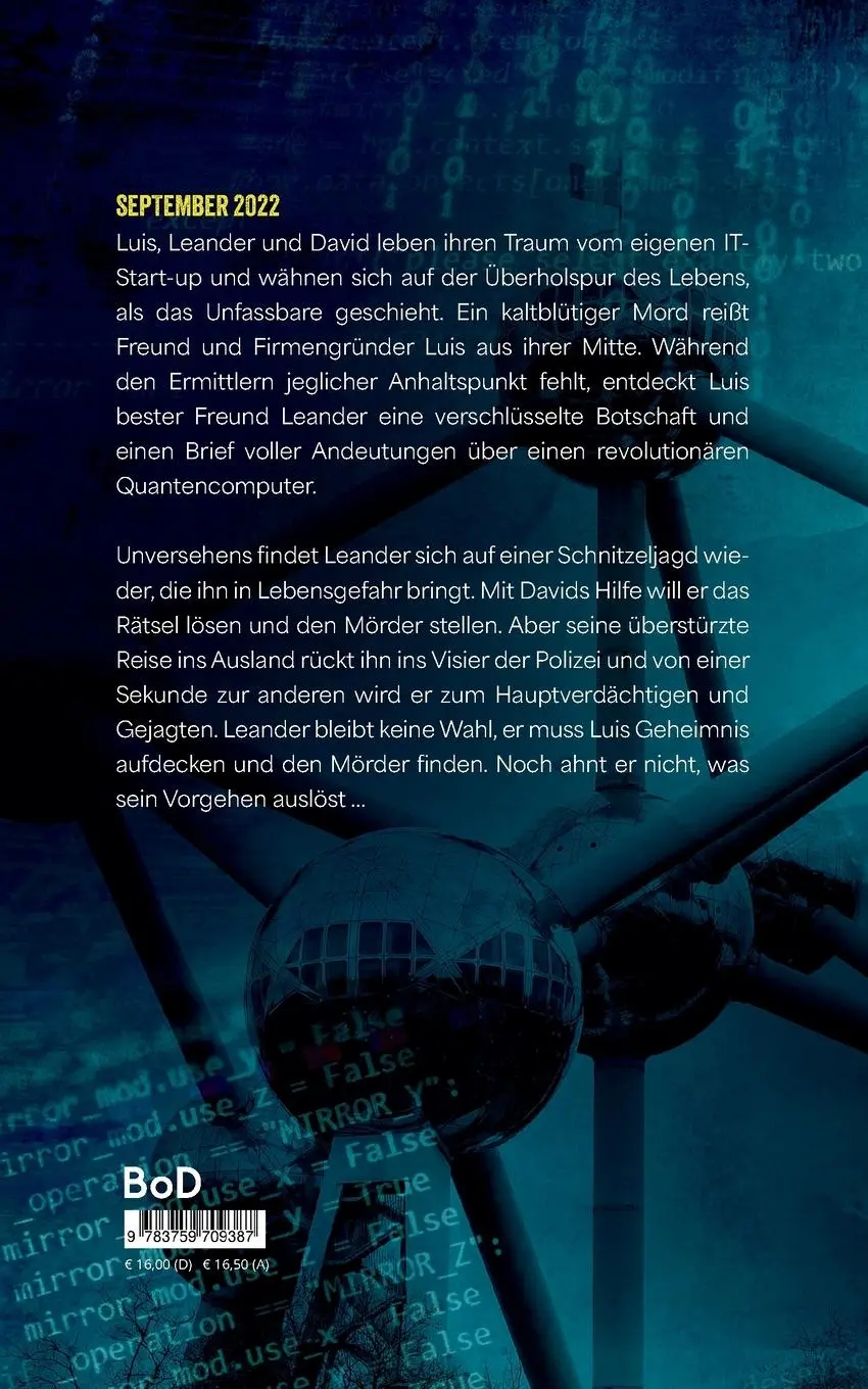 Rückseite: 9783759709387 | Quantengier | Auf der Jagd nach dem digitalen Erbe | Caro Tessun