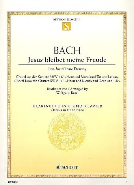 Cover: 9790001169387 | Jesus bleibet meine Freude | Johann Sebastian Bach | Buch | 8 S.