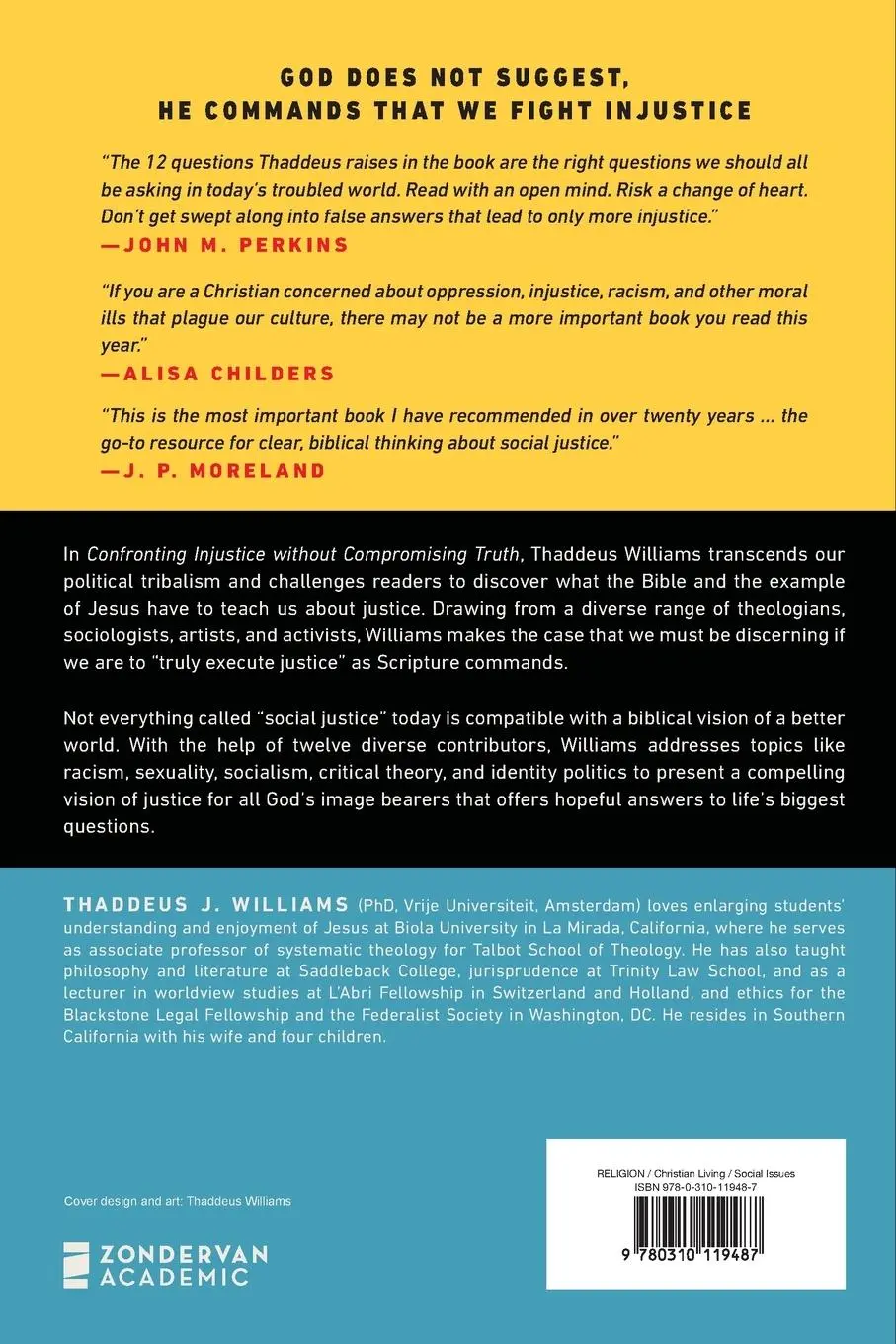 Rückseite: 9780310119487 | The Confronting Injustice Without Compromising Truth | Williams | Buch