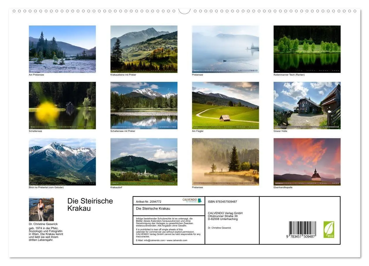 Bild: 9783457509487 | Die Steirische Krakau (hochwertiger Premium Wandkalender 2026 DIN...