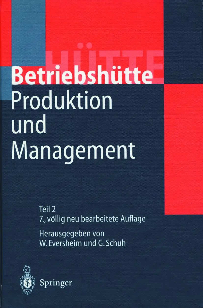 Cover: 9783642879487 | Produktion und Management 'Betriebshütte' | Walter Eversheim (u. a.)