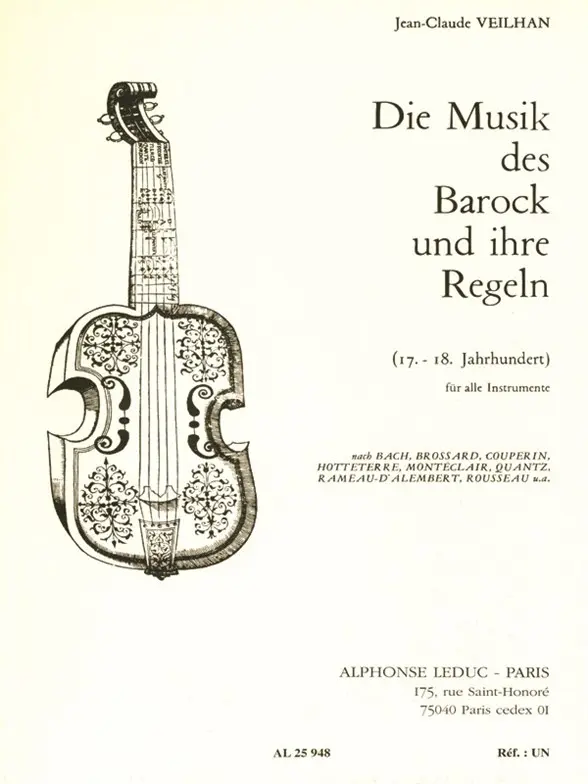 Cover: 9790046259487 | Die Musik des Barock und ihre Regeln | Jean-Claude Veilhan | Buch