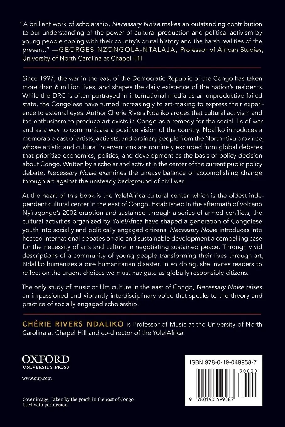 Rückseite: 9780190499587 | Necessary Noise | Chaerie Rivers Ndaliko | Taschenbuch | Englisch