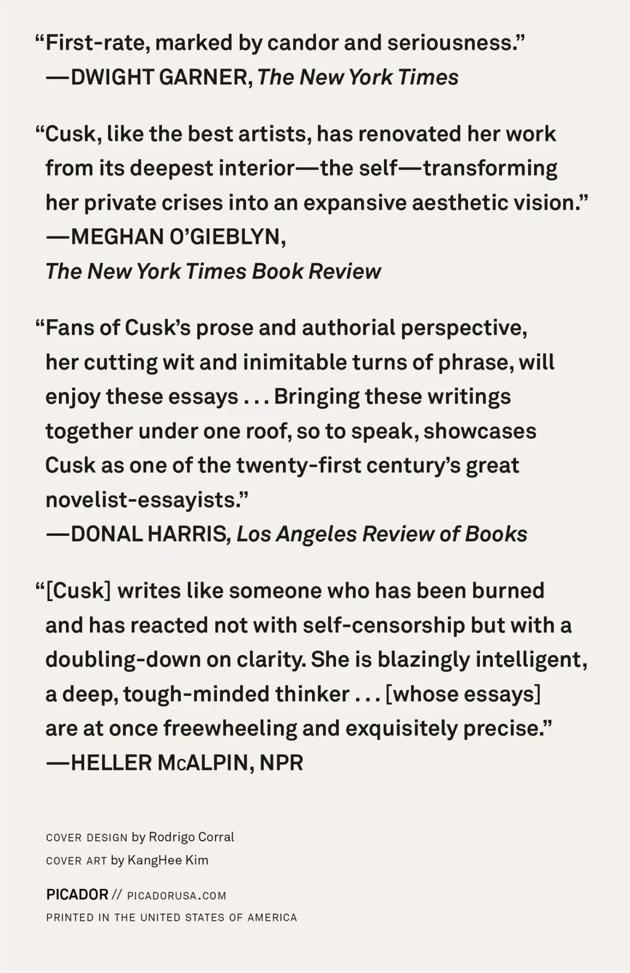Rückseite: 9781250619587 | Coventry | Essays | Rachel Cusk | Taschenbuch | Englisch | 2020