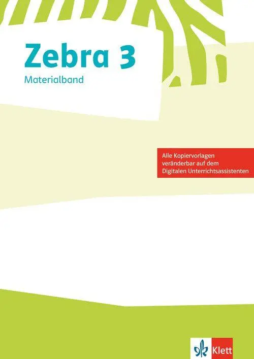 Cover: 9783122709587 | Zebra 3. Materialband zum Verbrauchsmaterial und zur...