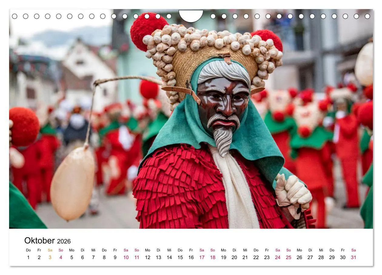 Bild: 9783457669587 | Die Elzacher Fastnacht (Wandkalender 2026 DIN A4 quer), CALVENDO...