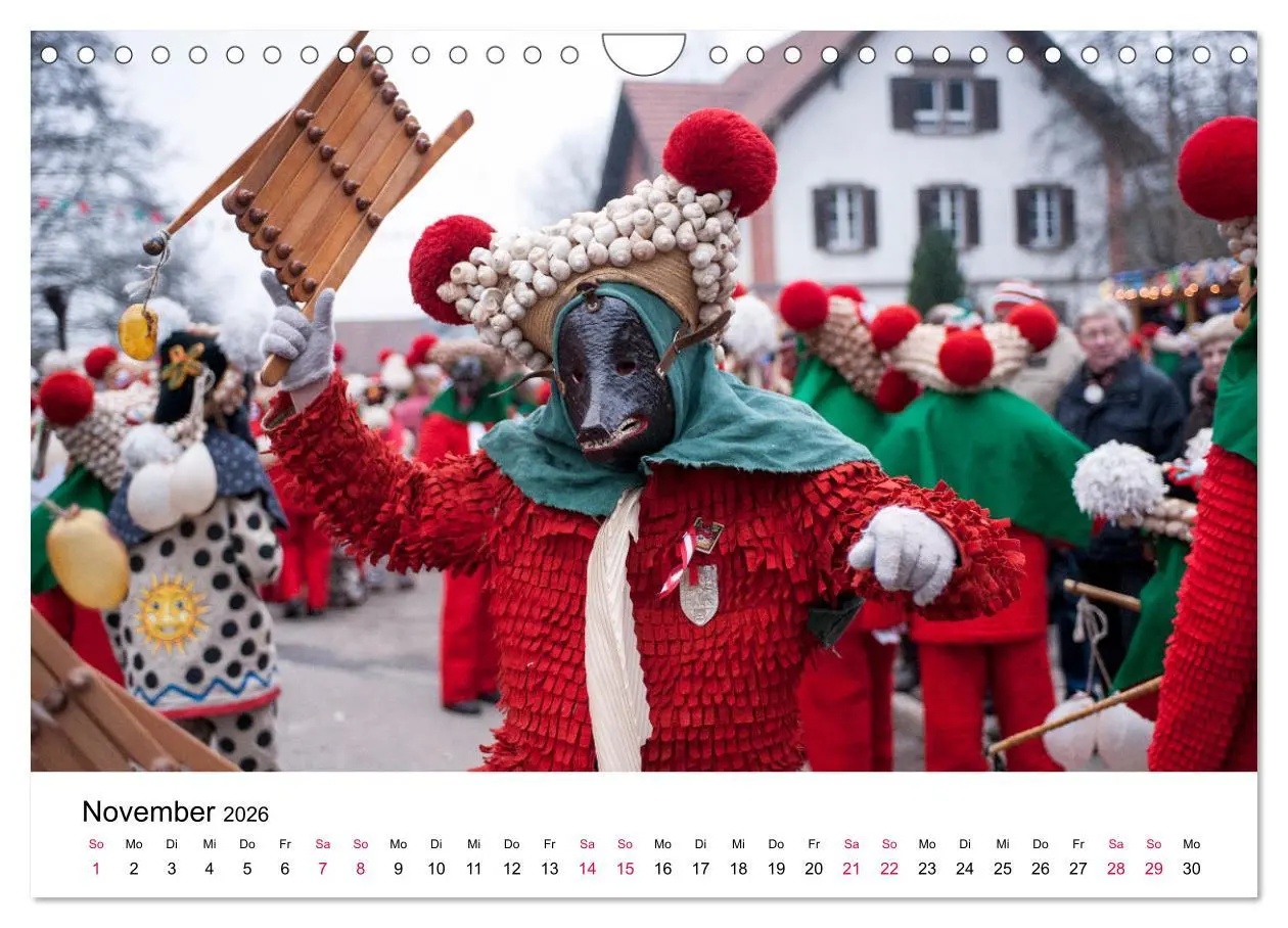 Bild: 9783457669587 | Die Elzacher Fastnacht (Wandkalender 2026 DIN A4 quer), CALVENDO...